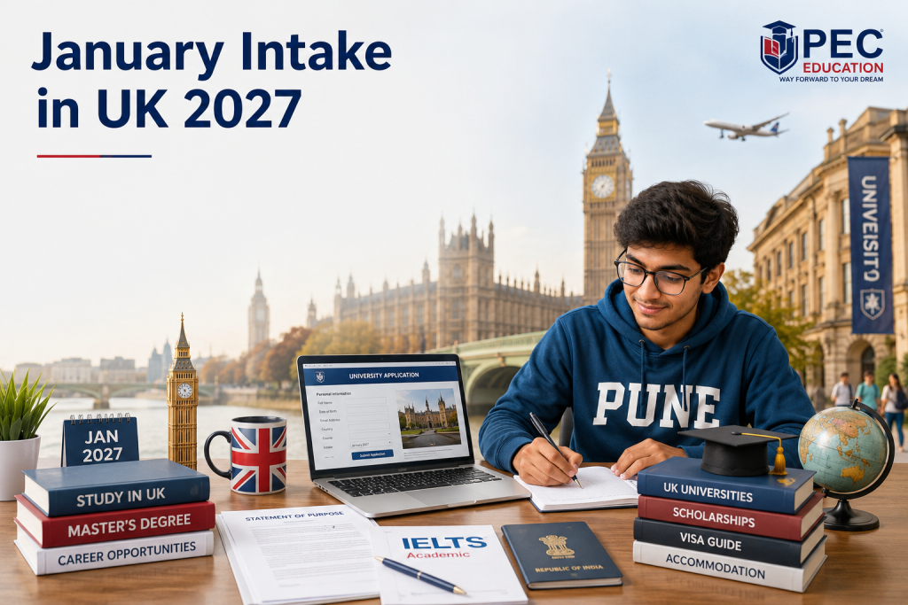 January Intake in UK 2027 guide for Indian students from Pune